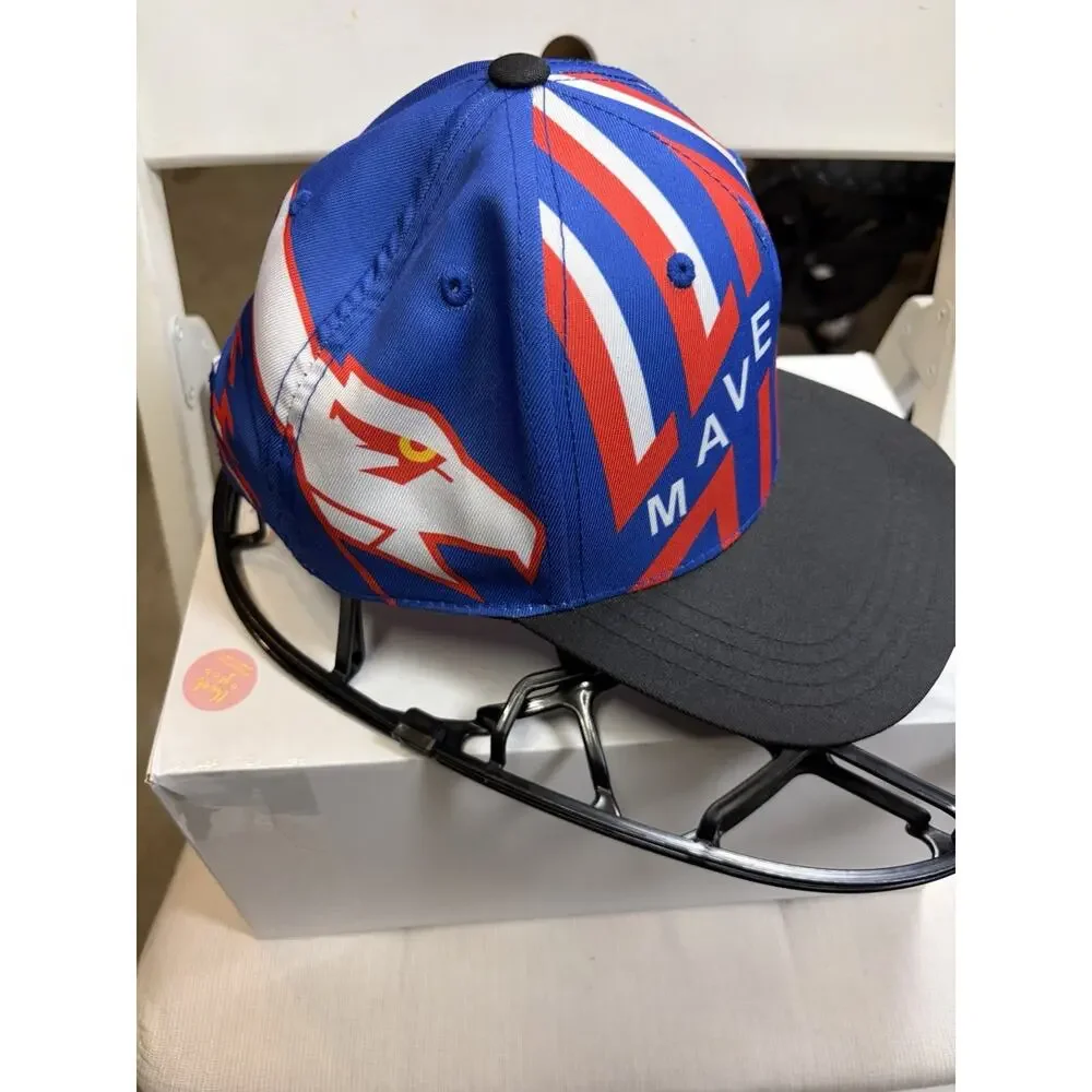 Top Gun Maverick Hat Kids Youth OSFM Blue Red Movie Snapback Baseball Cap